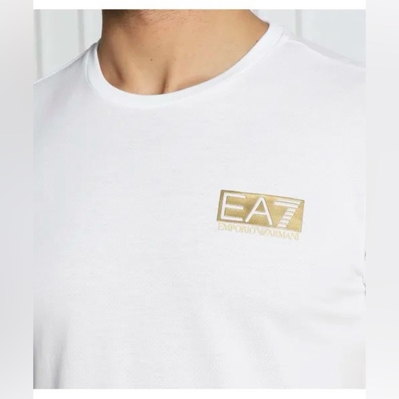 NWT - Emporio Armani Logo Cotton Short Sleeve Shirt - Size XXL - Picture 4 of 9